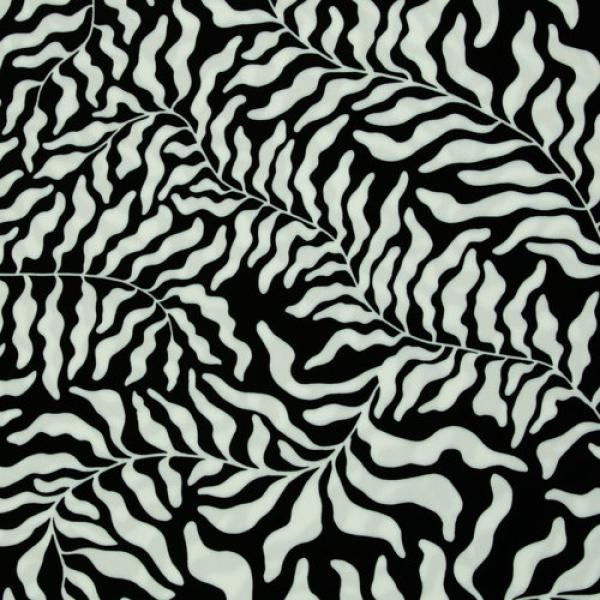 Viskose Dancing Algae Schwarz/Weiß von Swafing by Thorsten Berger
